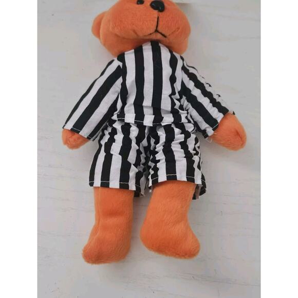Vintage Plushland Teddy Bear Bean Bag Plush March of Dimes "Stripes" 2000 - Picture 3 of 7